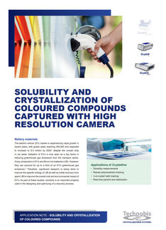 Using high-resolution imaging to witness the crystallization process of coloured compounds